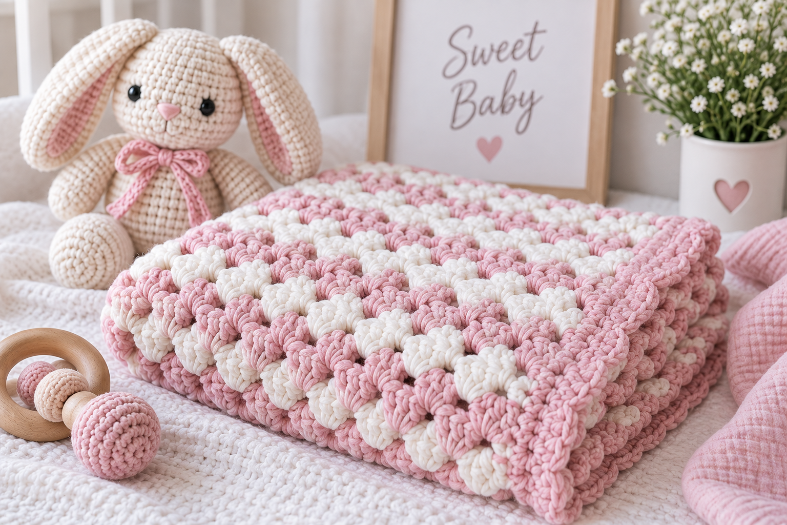 A cute and beginner-friendly crochet baby elephant pattern, perfect for little ones