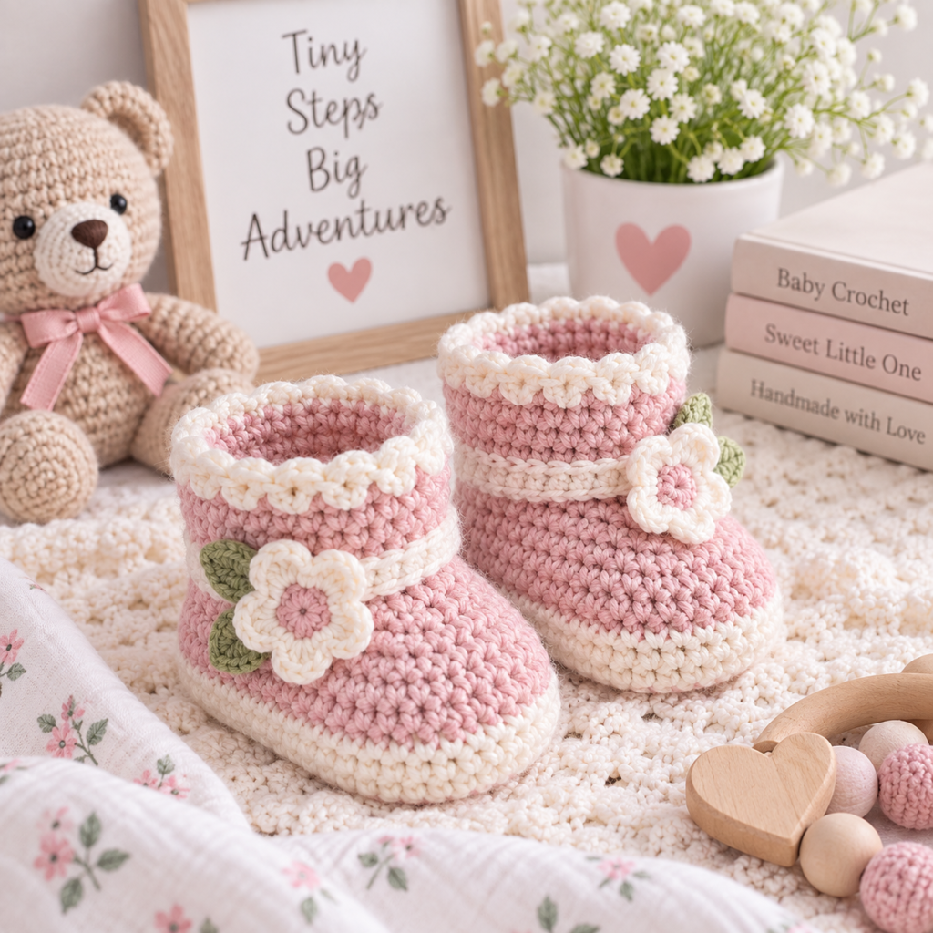 Baby Crochet Booties Pattern